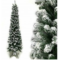 Albero di Natale artificiale innevato slim salvaspazio Monviso cm 210 mshop