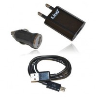 KIT CARICABATTERIE 3IN1 CASA AUTO USB PER GALAXY S3 S4 NOTE LINQ TC301S mshop