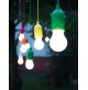 Set 4 Lampadine LED a corda tira click colorata luce bianca da casa feste mshop